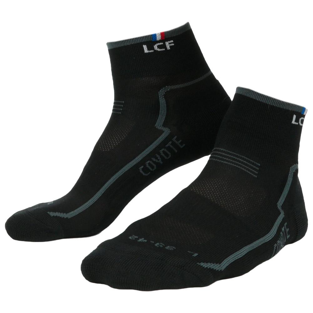 La Chaussette de France - Coyote Mid Noir Gris - 35-38 - Trail running socks