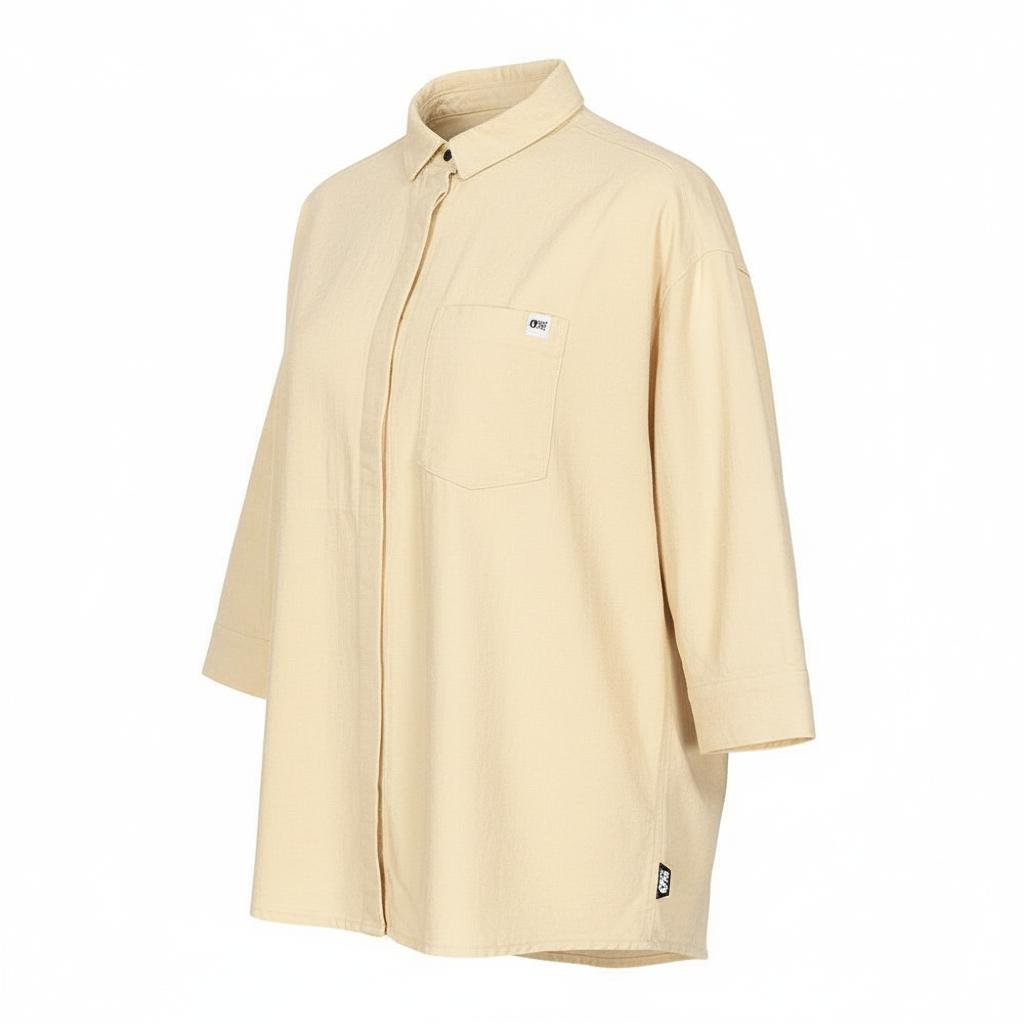 Picture - Flaros Shirt Wood Ash - M - Hemd - Größe M - Gelb - Damen - Glisshop.de