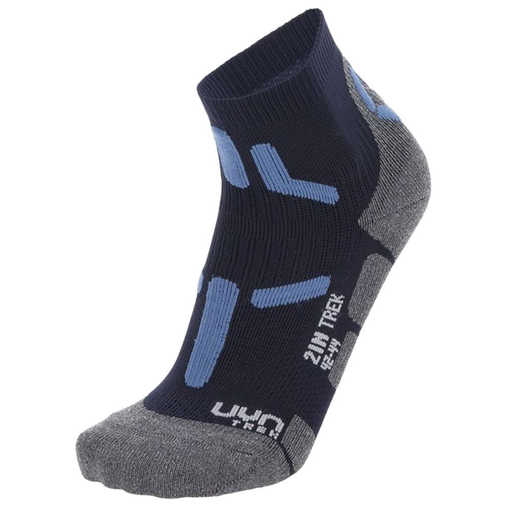 Uyn - Trekking 2In Low Cut Man Blue Navy - 39-41 - Socken - Größe 39-41 - Blau - Herren - Glisshop.de