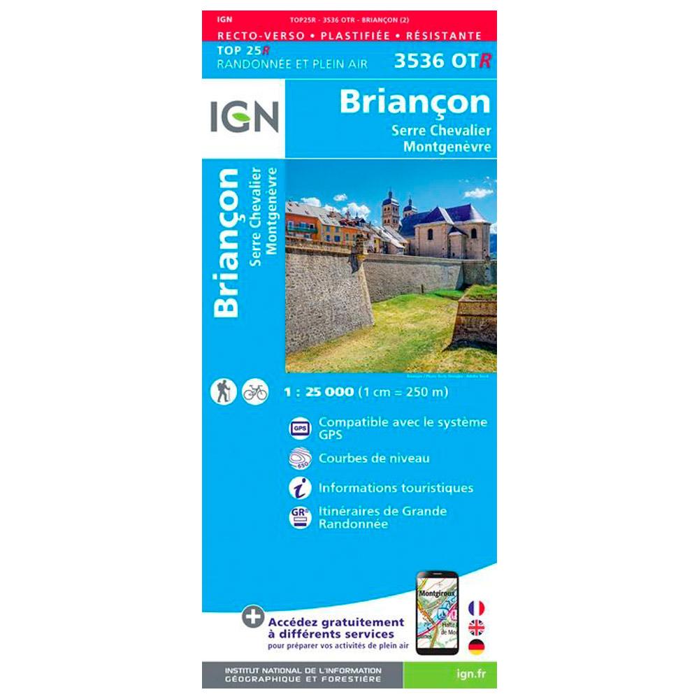 IGN - 3536OTR Briancon, Serre Chevalier, Montgenèvre - Résistante - Map