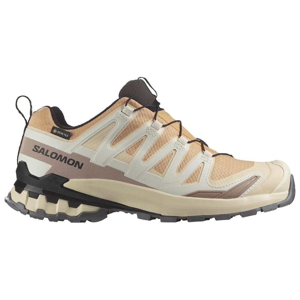 Salomon - Xa Pro 3D V9 Gore-Tex W Hazelnut Tender Peach Black - 6.5 - Trailrunning-Schuhe - Größe 6.5 - Schwarz - Damen - Glisshop.de