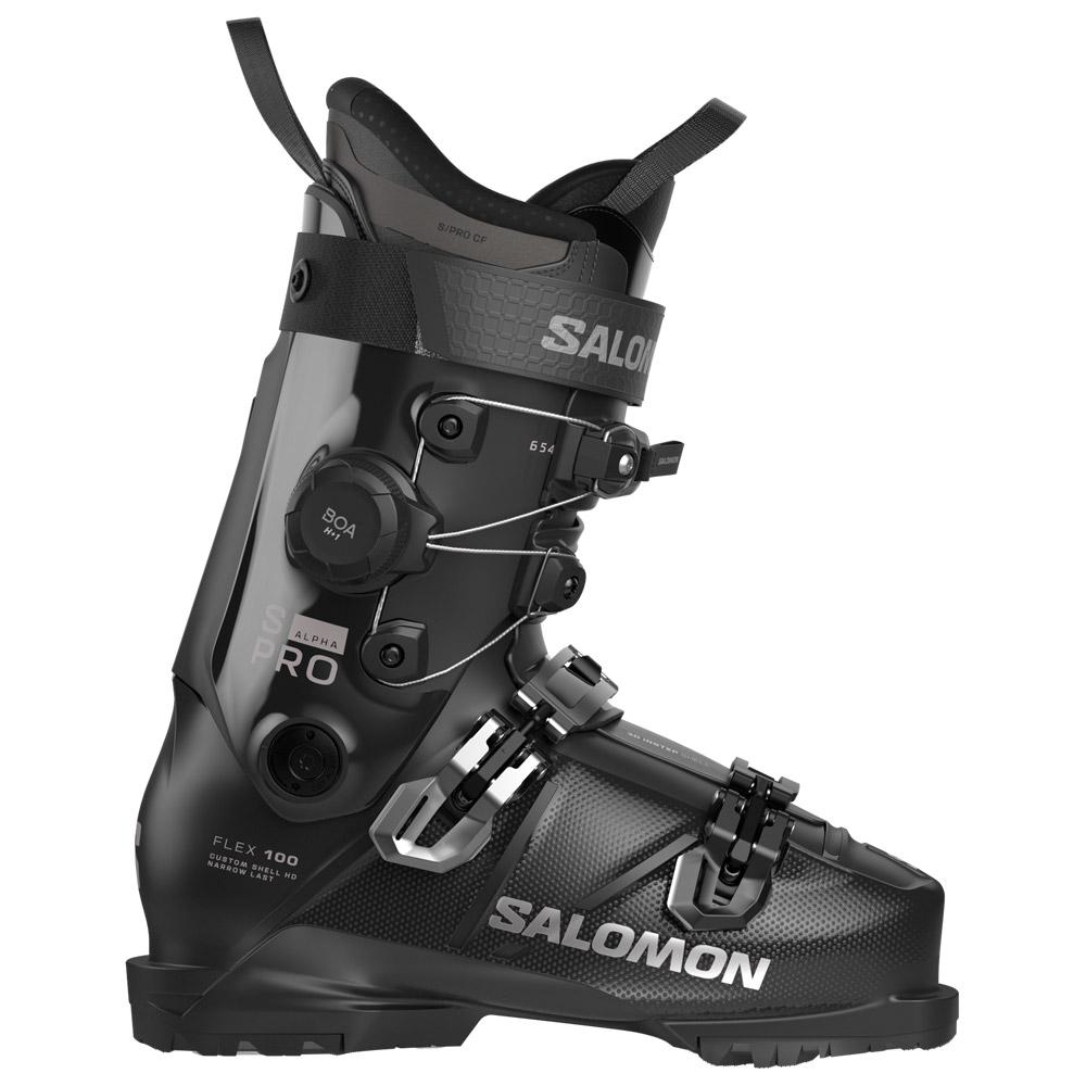 Salomon - S/Pro Alpha C Boa 85 W Black Dark Grey Met. Light Bronze Met. - 22-22.5 - Ski boots
