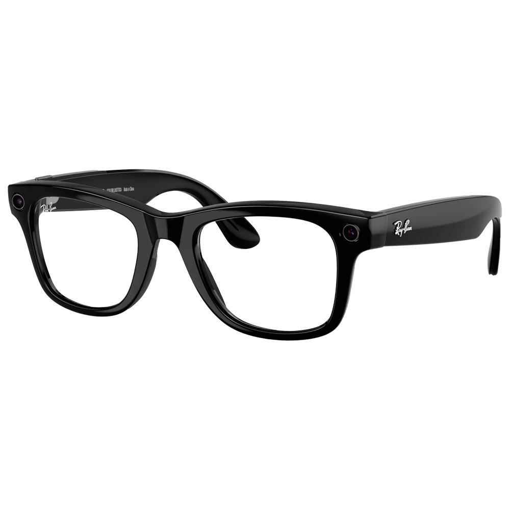 Ray Ban - Meta Wayfarer Gen 2 Shiny Black Transitions Green Graphite Incolore - 50 - Sonnenbrille