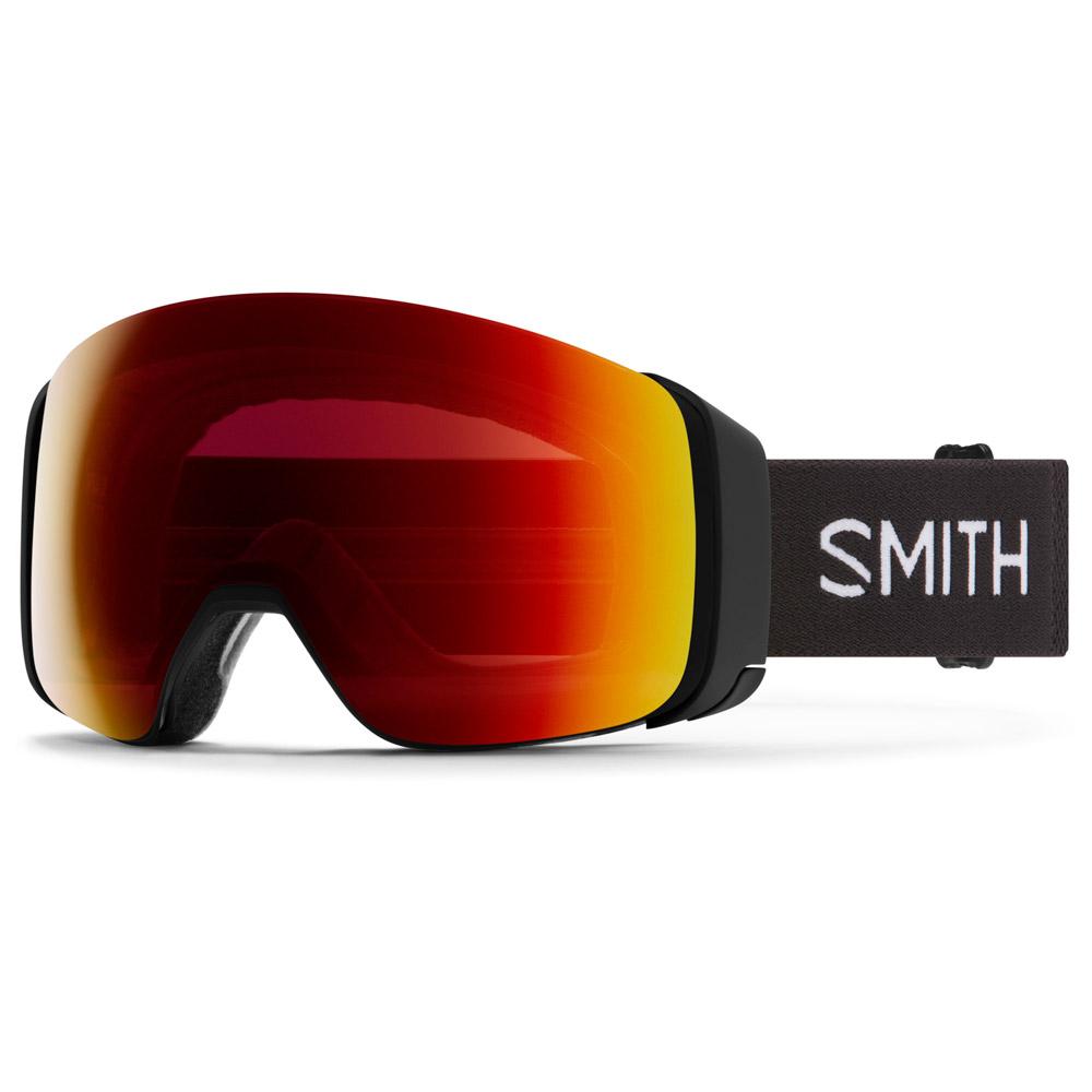 Smith - 4D Mag Black Chromapop Sun Red Mirror + Chromapop Storm Yellow Flash - Skibrille - Schwarz - Glisshop.de