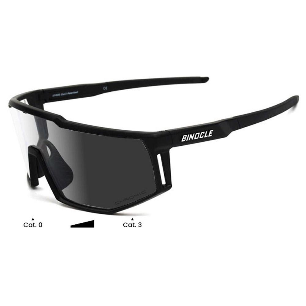 Binocle Eyewear - Horizon Shiny Black Tanslucide Grey Photo - Sonnenbrille - Schwarz - Glisshop.de