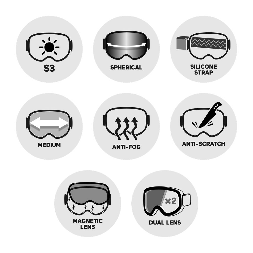 Masque de Ski Red Bull Spect Magnetron Eon Grey Matt Black