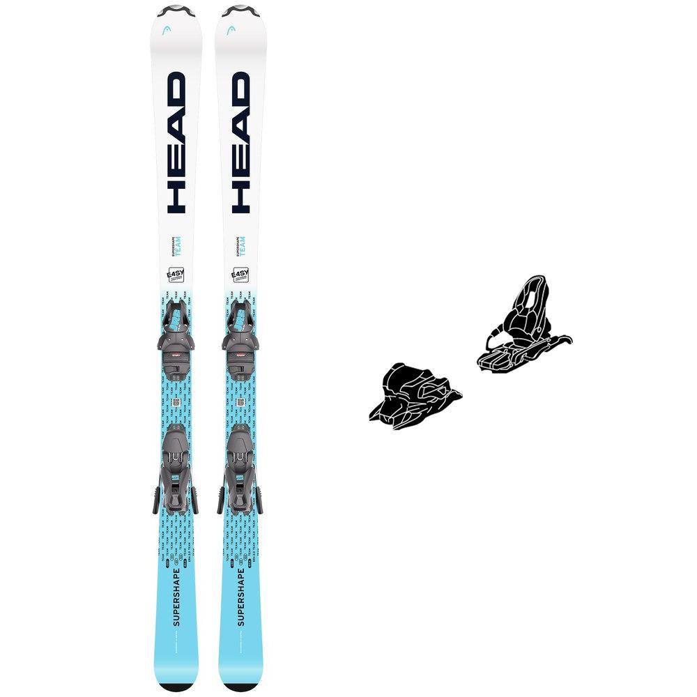Head - Pack Ski Supershape Team Easy Jrs (127-157) - 147 + Jrs 7.5 Gw Ca Br.78 Solid Black Space Blue - Ski
