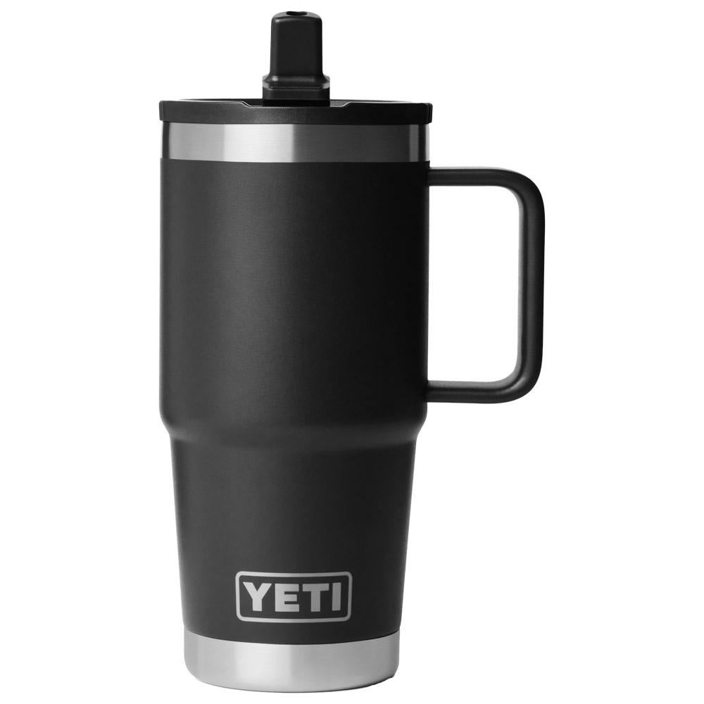 Yeti - Rambler 20 Oz (591 ml) Travel Straw Mug Black - Mug