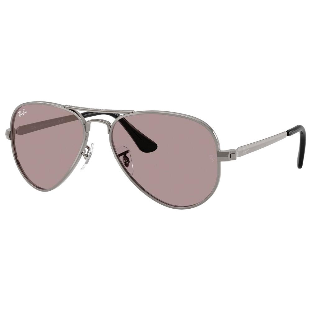 Ray Ban - RB3925 Aviator Max Summer Capsule Polished Gunmetal Purple - 58 - Sonnenbrille