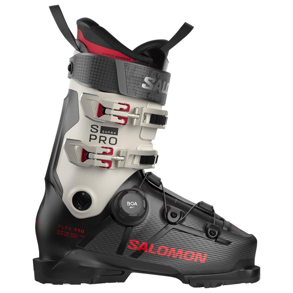 Salomon - S/Pro Supra S Boa 110 Black Gray Aurora Samba Met. - 30-30.5 - Ski boots