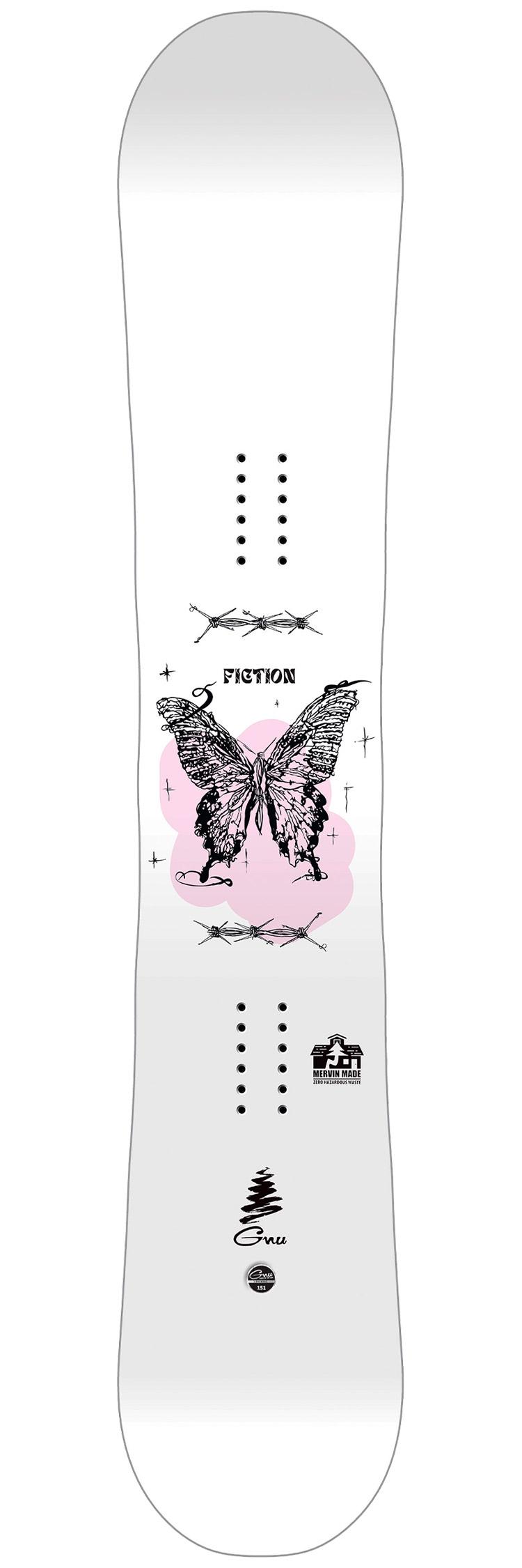Gnu - Pack Snowboard Fiction - 151 + Queen - Snowboard