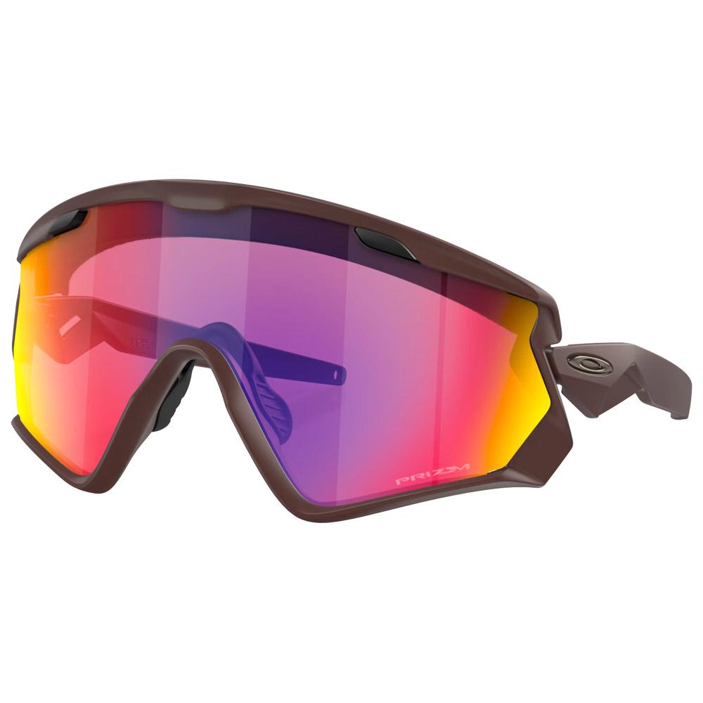 Oakley - Wind Jacket 2.0 Matte Grenache Prizm Road - Sonnenbrille - Rot - Glisshop.de