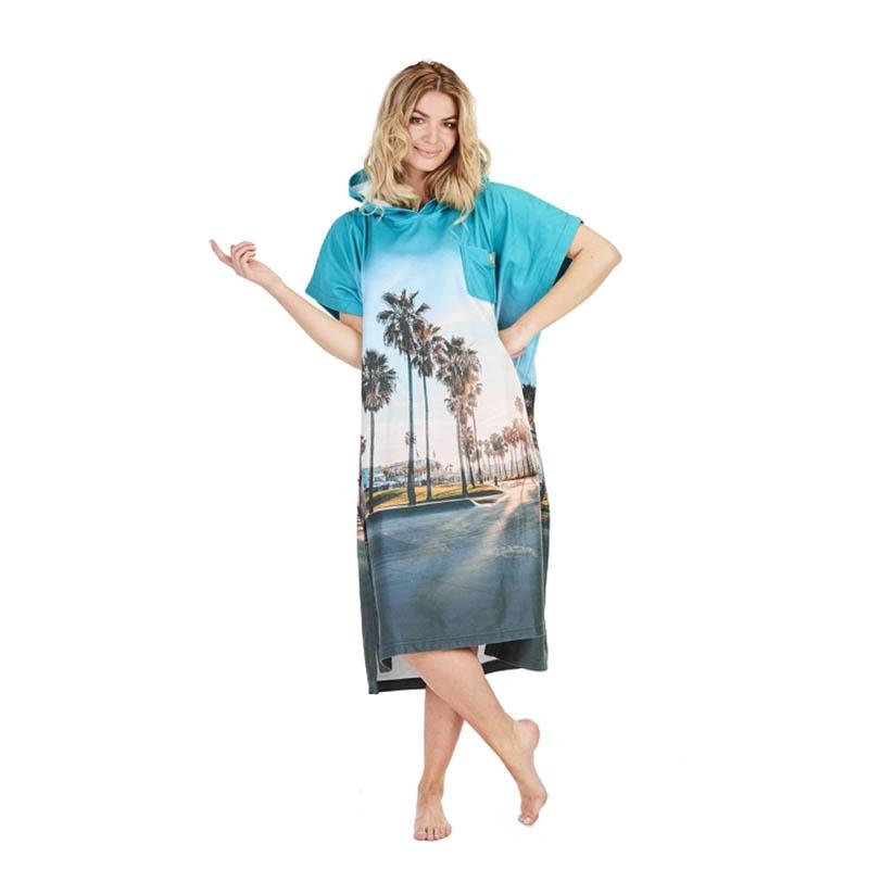 After Essentials - Micro Polaire Poncho California - Changing Robe