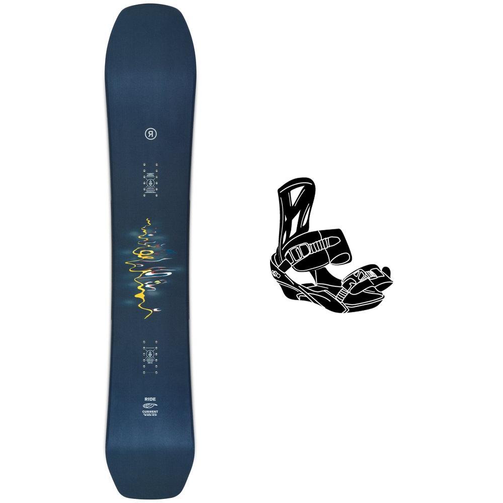 Ride - Pack Snowboard Current - 163 + King - Snowboard