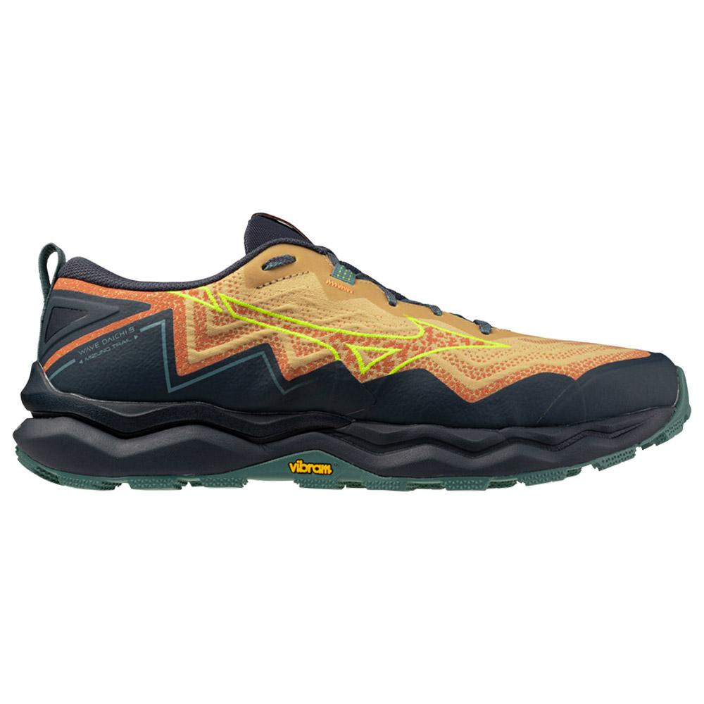 Mizuno - Wave Daichi 9 Sunburn Fortune yellow N.atlant - 7 - Trailrunning-Schuhe - Größe 7 - Gelb - Herren - Glisshop.de
