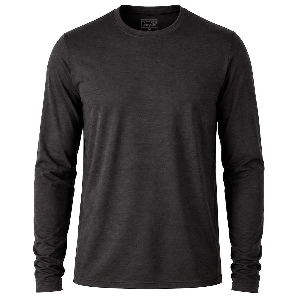 Patagonia - Cap Cool Merino LS Blend Black - S - Hiking tee-shirt