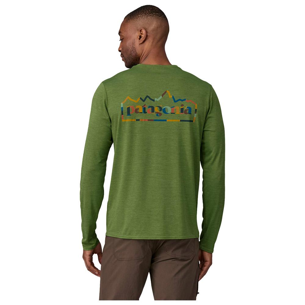 Patagonia Tee Shirt M s L S Capilene Cool Daily Graphic Unity Fitz Terrain Green X Dye Winter 2025 Glisshop
