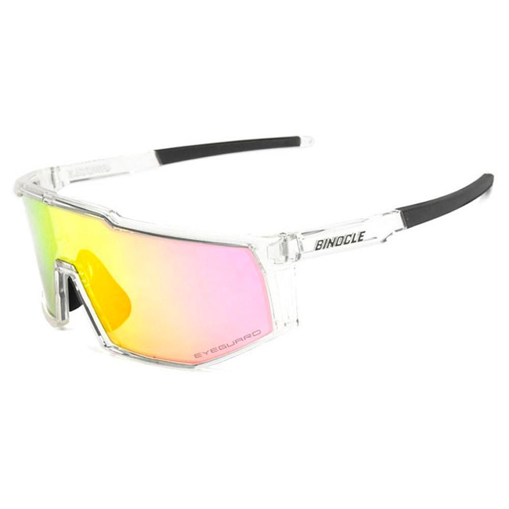 Binocle Eyewear - Horizon Shiny Translucide Pink Mirror Polarized - Sunglasses