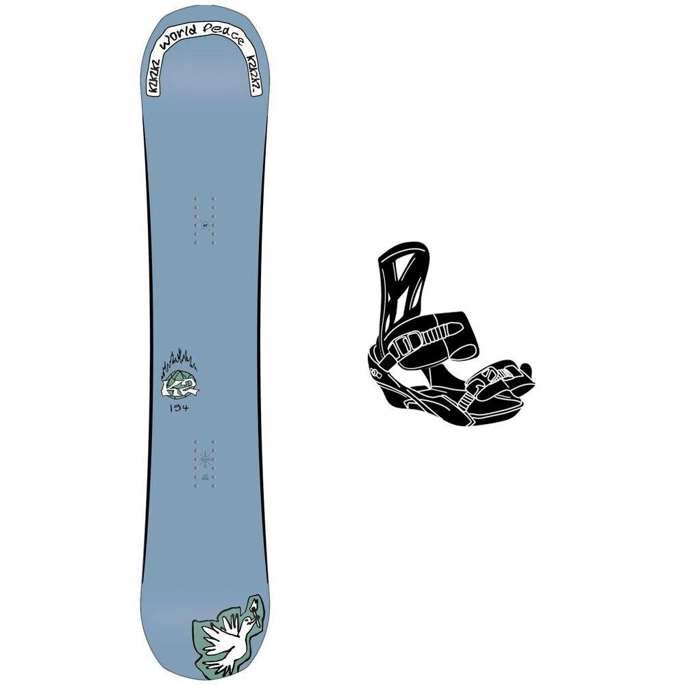 K2 - Pack Snowboard World Peace - 157 + Mach Black - Snowboard