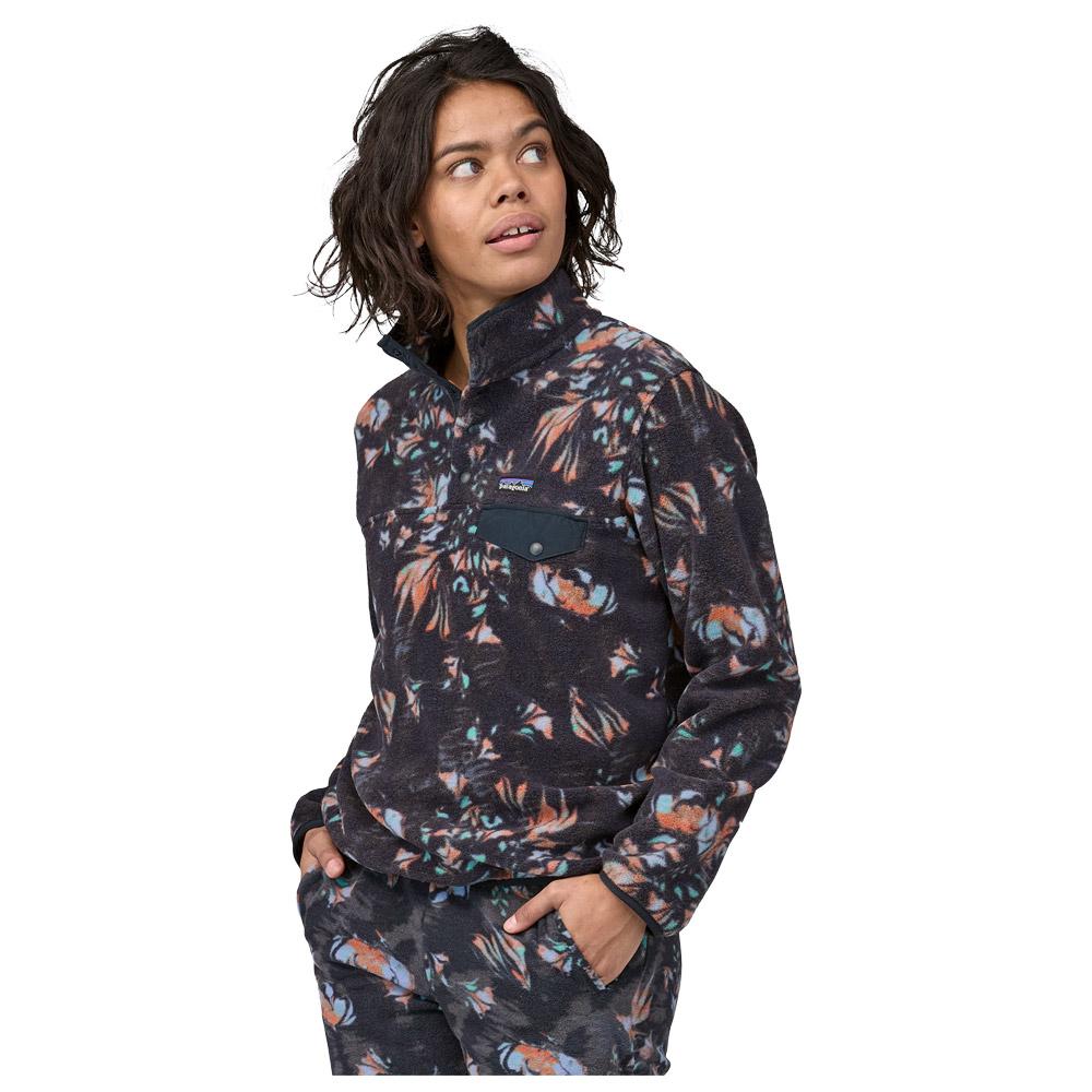 Jersey Patagonia Women s Lightweight Synchilla Snap T Swirl Floral Pitch Blue Invierno 2024 Glisshop
