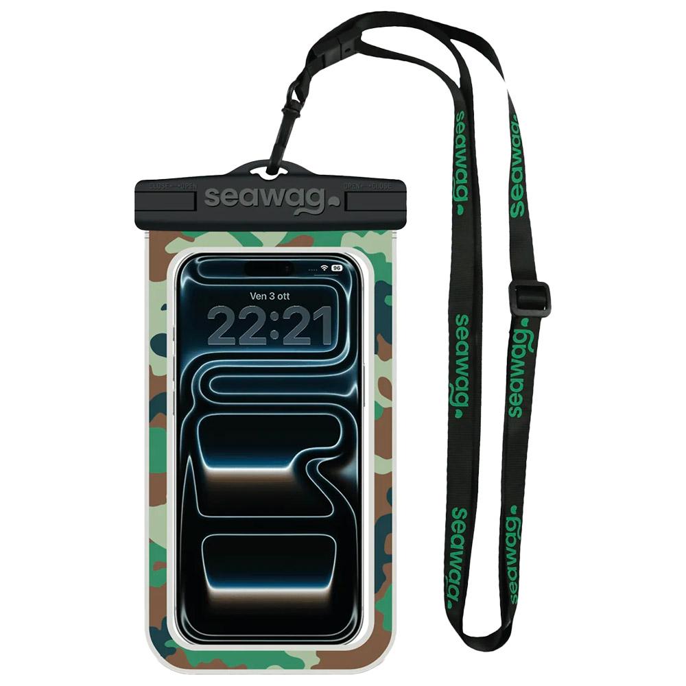 Seawag - Next Waterproof Phone Case 6.9" Black Camo - Waterproof pouch