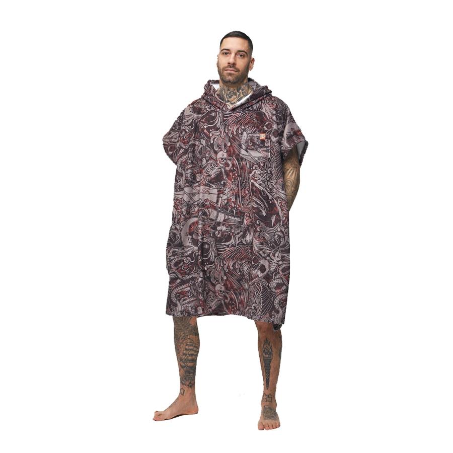 After Essentials - Beach Poncho Nightmare Black - Badeponcho