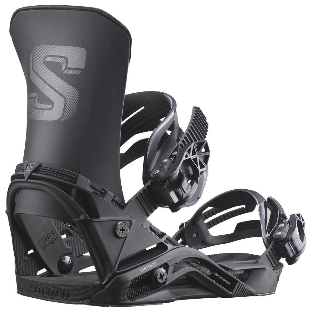 Salomon - District Black - L - Snowboard binding