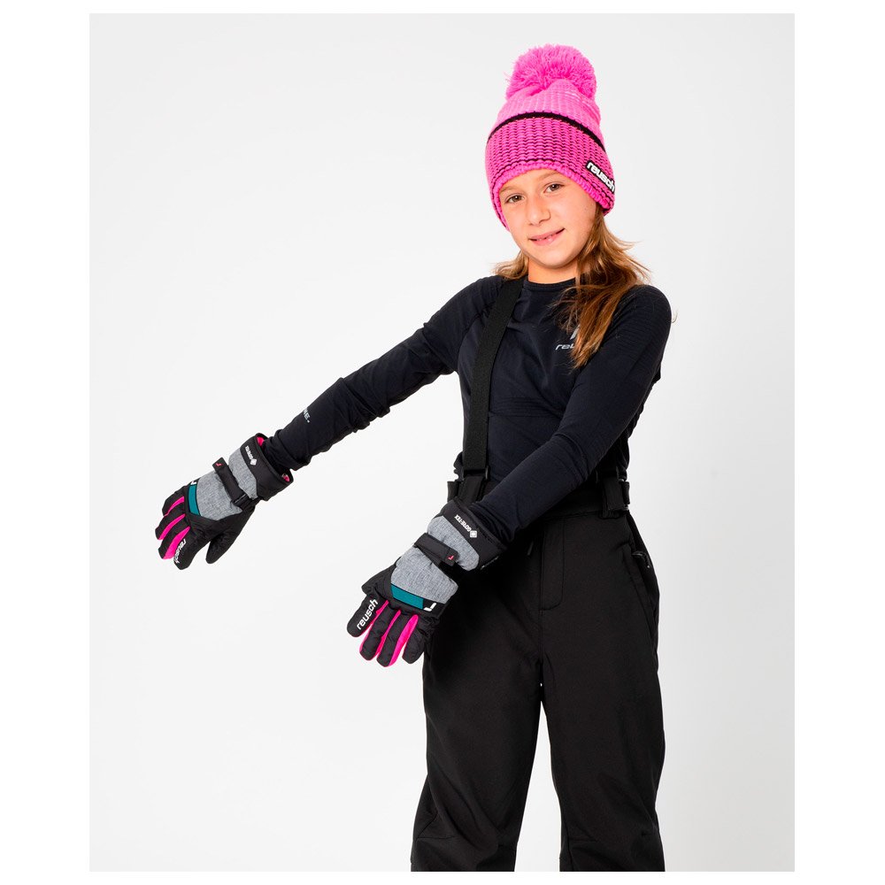 Handschuhe Reusch Flash Gore-Tex Junior Black Black Melange Pink Glo -  Winter 2024 | Glisshop