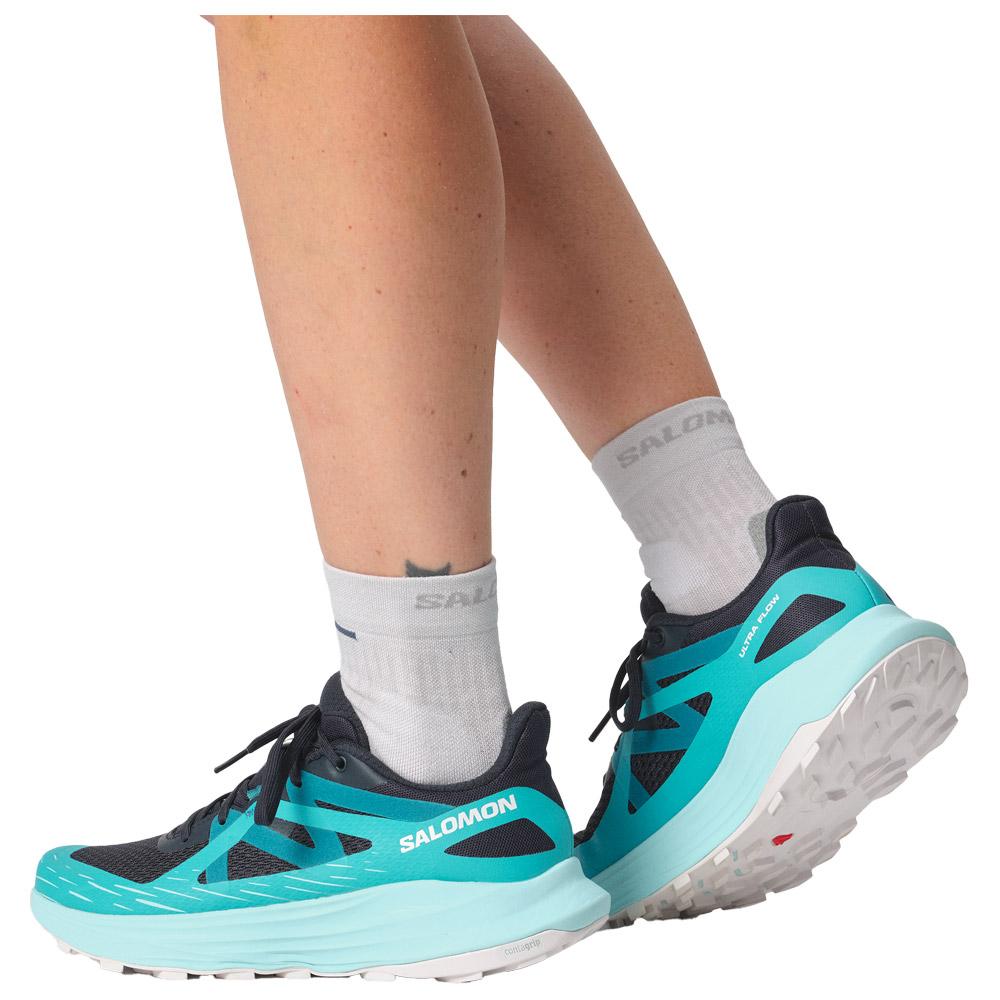 Scarpe da trail Salomon Ultra Flow W Carbon Peacock Blue White