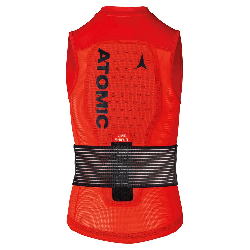 Atomic - Live Shield Vest Jr Red - S - Rückenschutz - Größe S - Rot - Glisshop.de