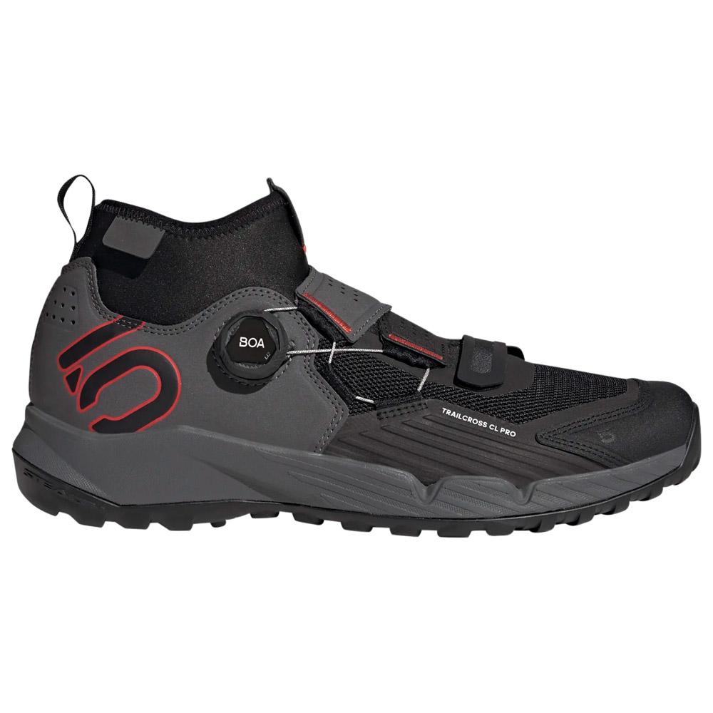 Five Ten Mountain bike shoes 5.10 Trailcross Pro Clip In Grey Core Black Red Summer 2023 Glisshop