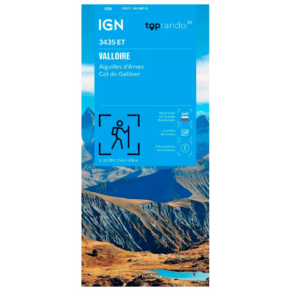 IGN - 3435ET Valloire, Aiguilles d'Arves, Col du Galibier - Map