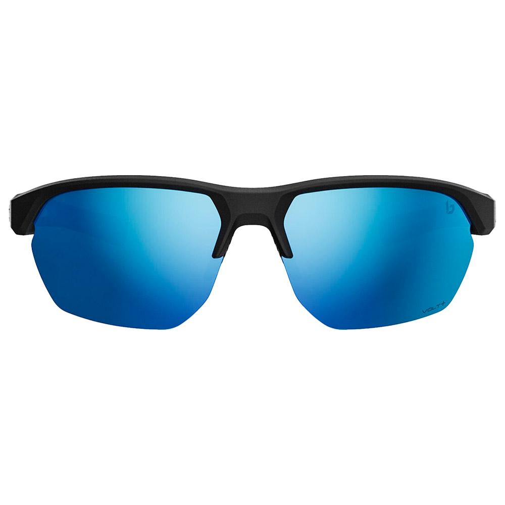 Bolle Kayman Sunglasses - Matte Black & Blue Frame, HD Polarized Offshore Blue Lenses