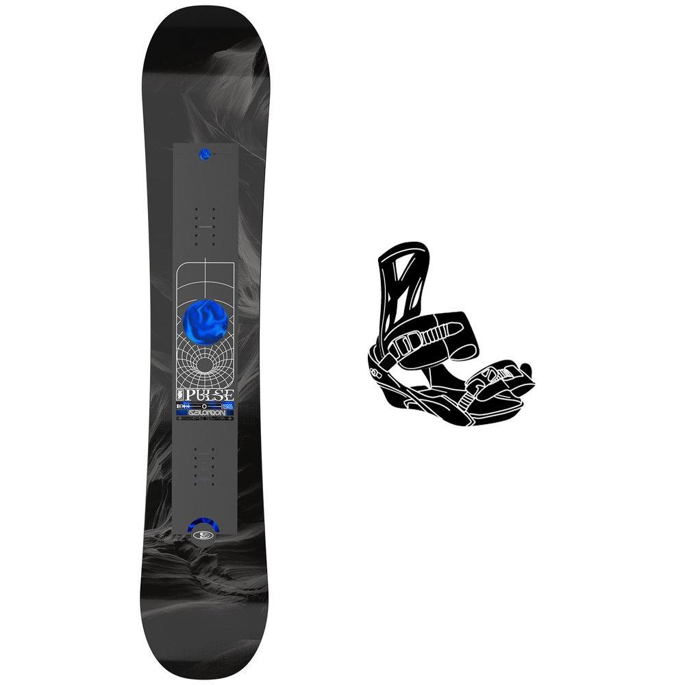 Salomon - Snowboard set Pulse + bindings - Snowboard