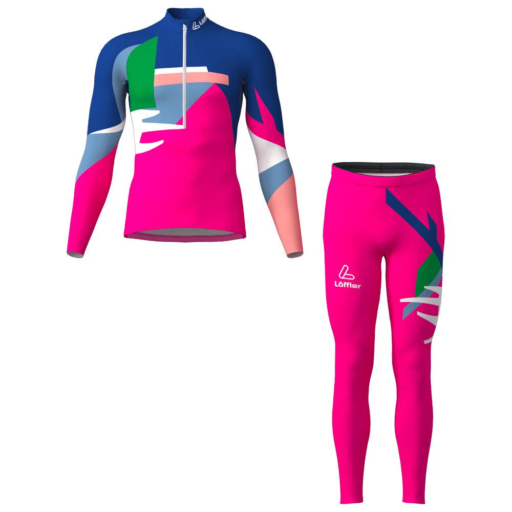 Loffler - Team Xc Skiing Racesuit White - 46 - Nordic Full Suit