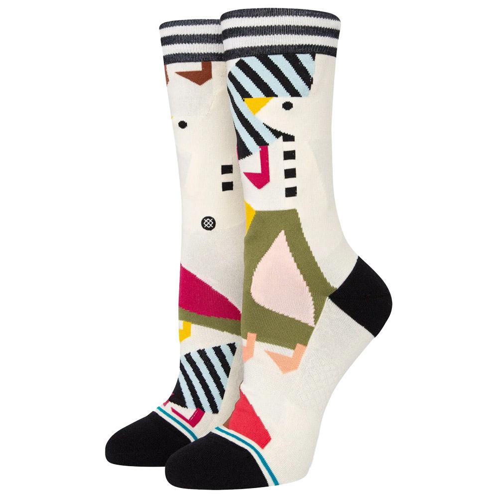 Socks Stance Women Crew Sock Friends In Flight Offwhite