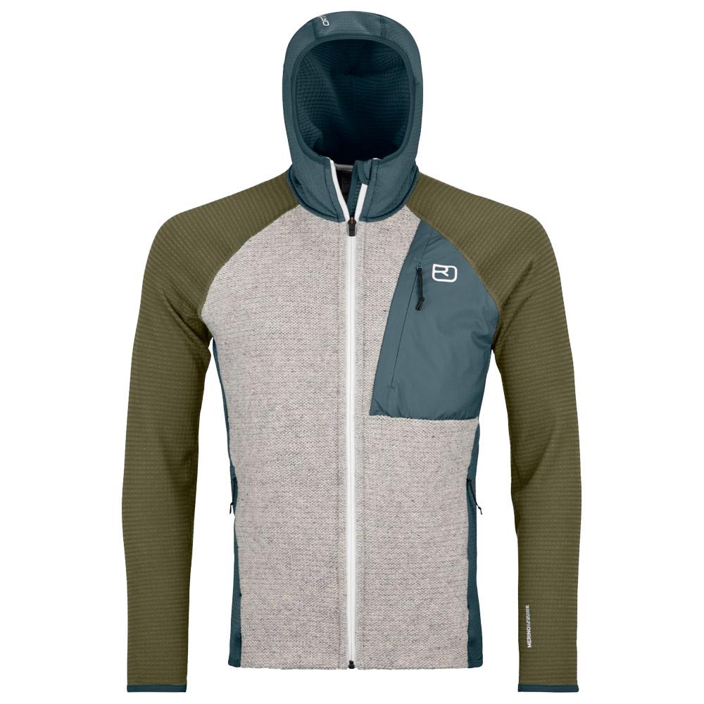 Ortovox - Fleece Gp Classic Knit Hoody Dark Arctic Grey - M - Fleece