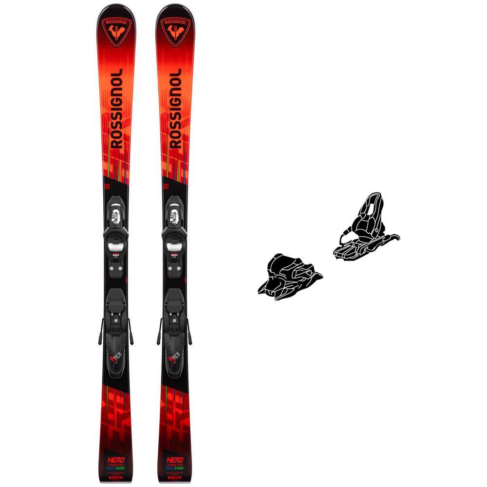 Rossignol - Pack Ski Hero Jr Multi-Event Kid-X - 110 + Kid 4 Gw B76 Black - Ski - Größe 110 - Schwarz - Glisshop.de