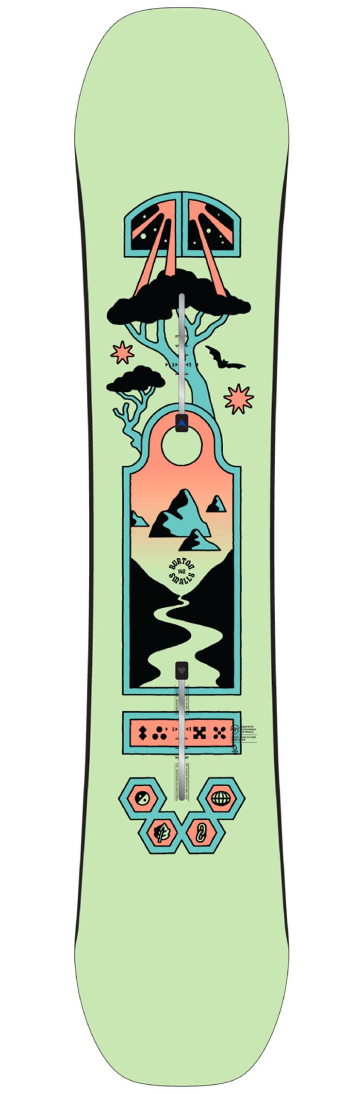 Burton - Pack Snowboard Smalls Mint Coral - 134 + Mini Grom - Snowboard