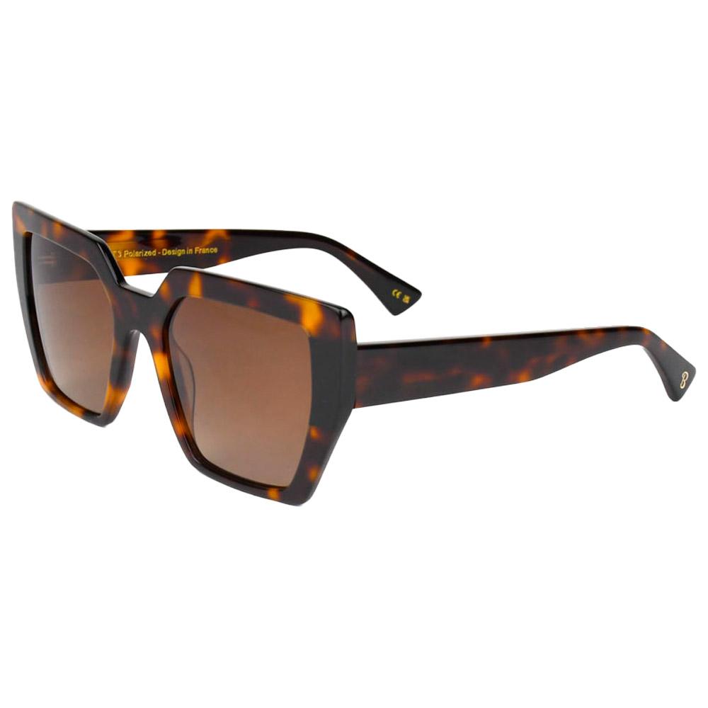 Binocle Eyewear - Victoria Shiny Tortoise Black Gradient Brown Polarized - Sunglasses