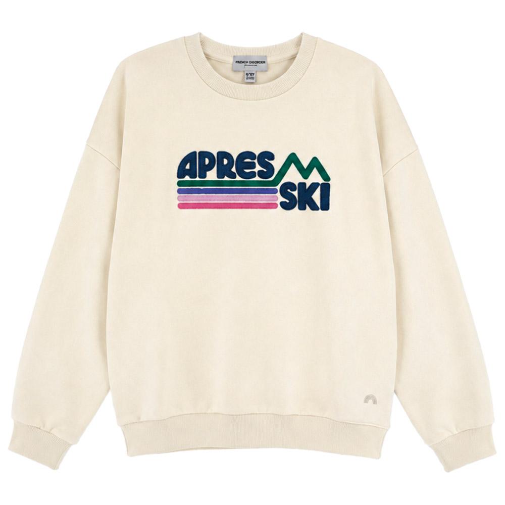 French Disorder - Rosa Warmy Après-Ski Embroidery Coconut - L - Sweatshirt