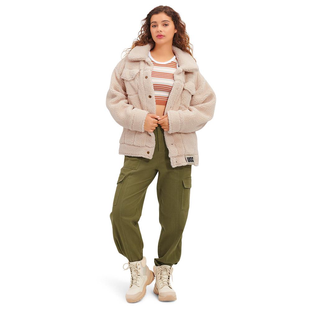 UGG Urban Jacket W Frankie Sherpa Trucker Jacket Natural II