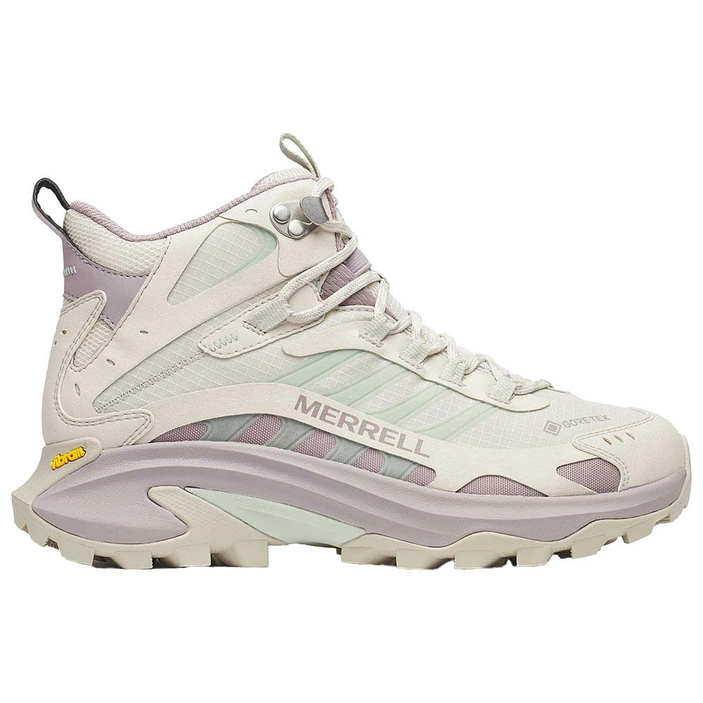 Merrell - Moab Speed 2 Mid Gore-Tex Wmn Greige - 40.5 - Wanderschuhe - Größe 40.5 - Greige - Damen - Glisshop.de