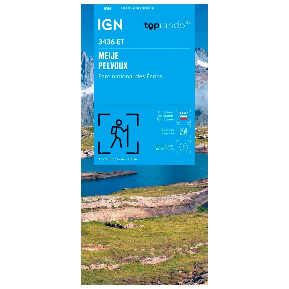 IGN - 3436ET Meije, Pelvoux, Parc national des Ecrins - Map