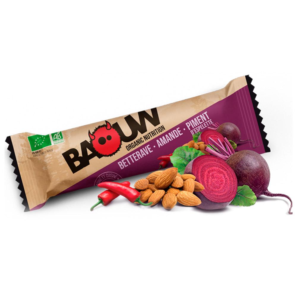 Baouw Energiereep Bio 25 g. Betterave - Amand Piment - D'Espelette Voorstelling Baouw Energiereep Bio 25 g. Betterave - Amand Piment - D'Espelette Voorstelling