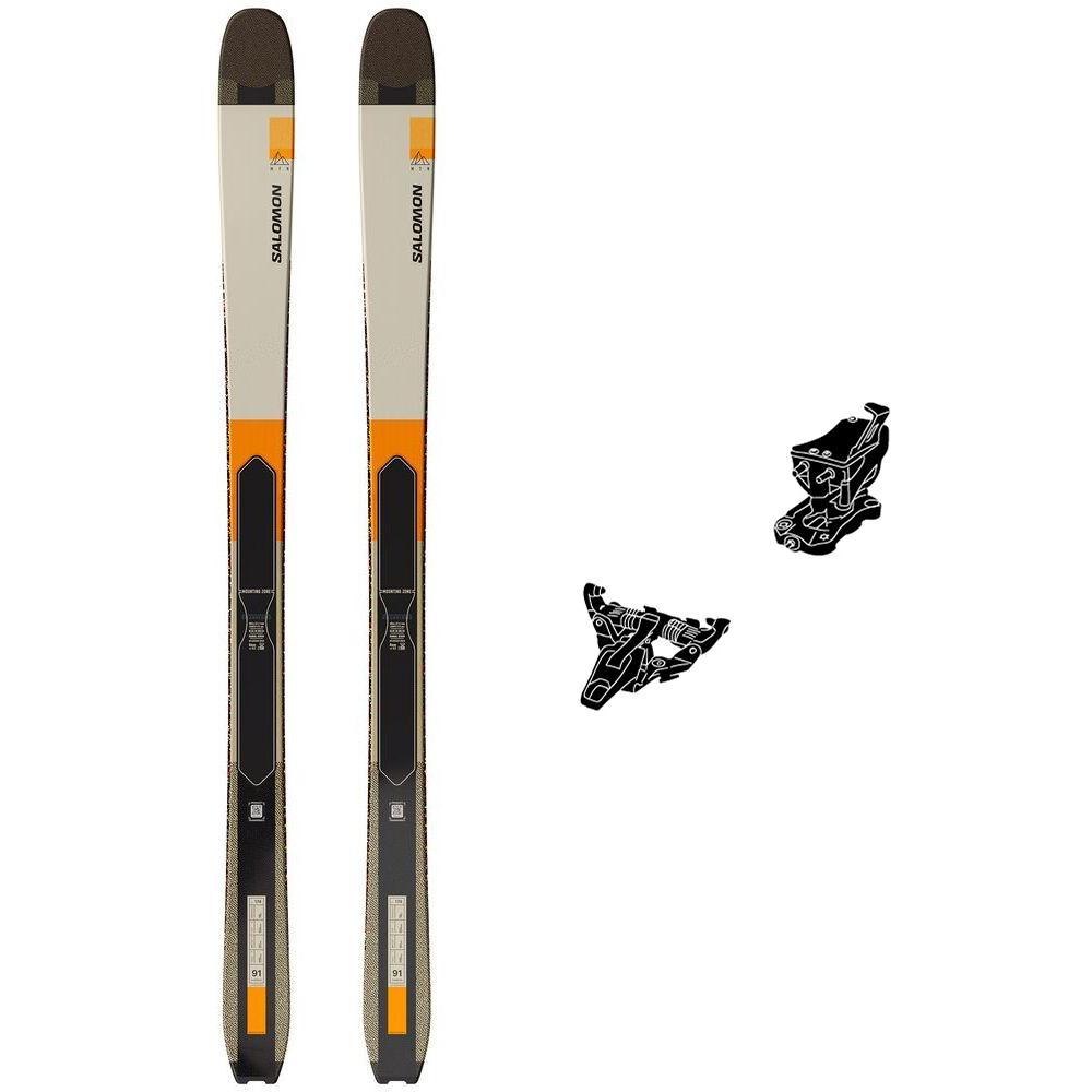 Salomon - Touring ski set Mtn 91 Carbon + bindings - Touring skis