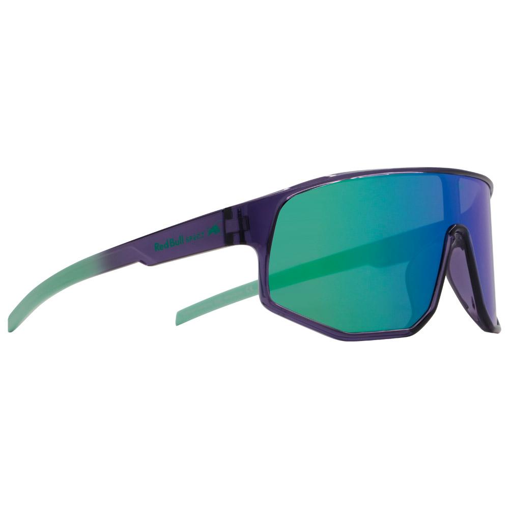 Red Bull Spect - Dash Shiny X'Tal Dark Purple Gradient Turquoise Smoke Green Purple Mirror - Sunglasses