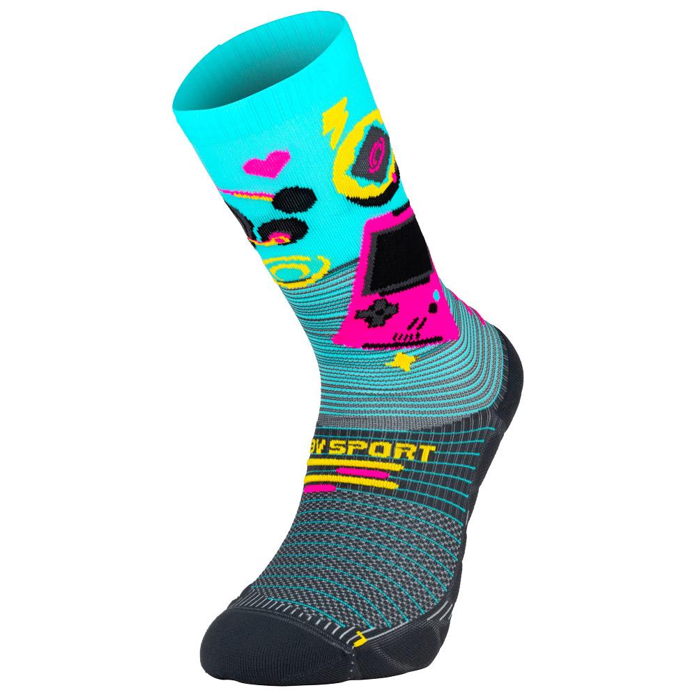 Bv Sport - Run Marathon Socks High Génération Running 90's - 45-47 - Socks