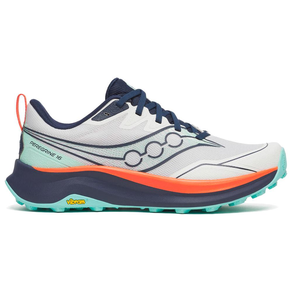 Saucony - Peregrine 16 Wmn White Navy - 9 - Trail shoes