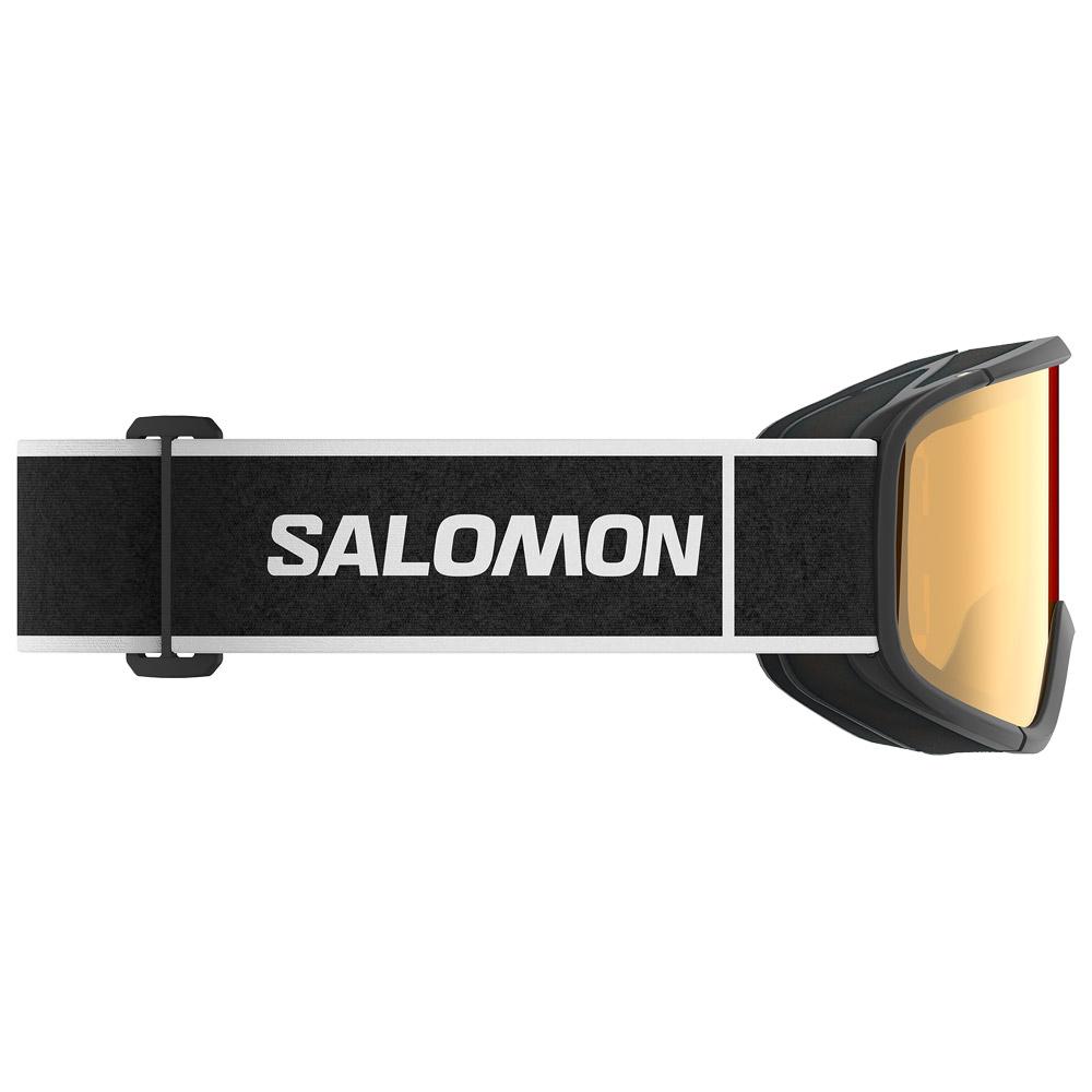 1692725-SALOMON/AKSIUM 2.0 PHOTO BLACK/aw RED ユニセックス スノーゴーグル/NS Salomon Goggles Aksium 2.0 Black Photo Red - Winter 2025